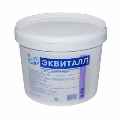 "ЭКВИТАЛЛ" медленный коагулянт, таблетки в картридже, 1кг
