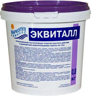 "ЭКВИТАЛЛ" коагулянт, порошок, 0,8кг